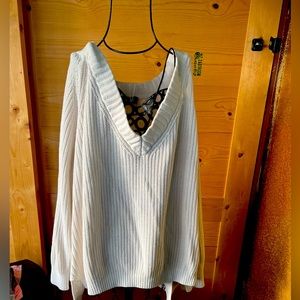 Express V Neck sweater. Oversized fit. Super comfy